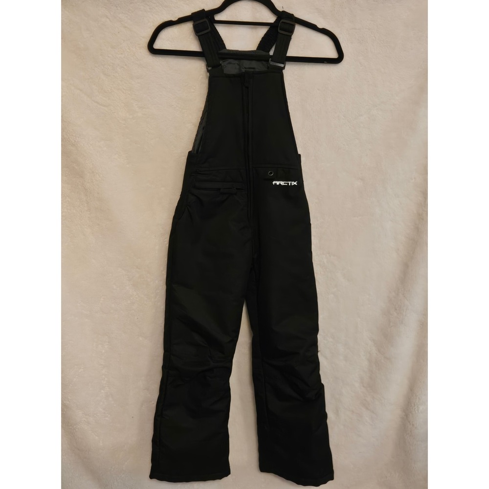 Arctix Youth 7/8 Snow Bibs Black Insulated Winter Overalls Size Small S/P